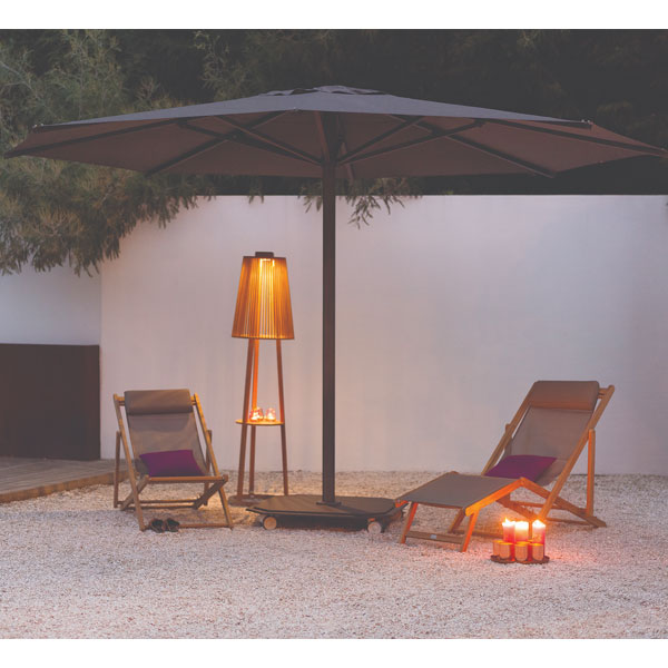 Jardinico 15 ft Octagon Center Post Crank Lift/ No Tilt Aluminum Umbrella w/base - Image 3